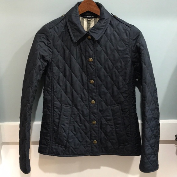 Burberry Jackets & Blazers - 🔥🔥SALE Burberry quilted navy jacket, like new